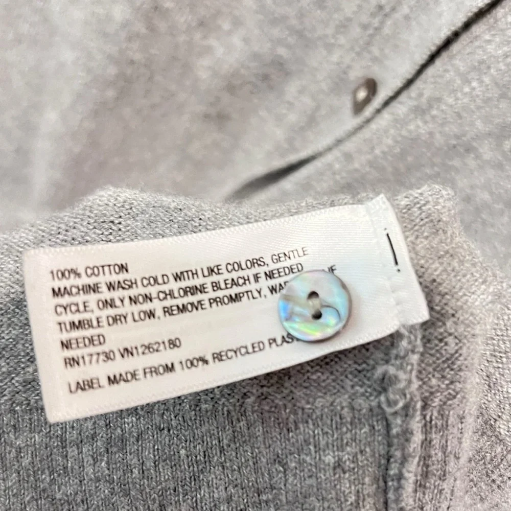 A New Day Gray Button-Up Cardigan – Size XS - Picture 6 of 6